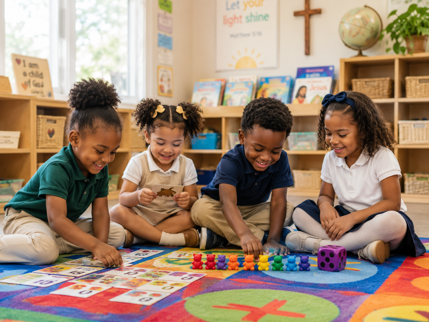 Children learning and playing at Lovin2Learn Christian Academy