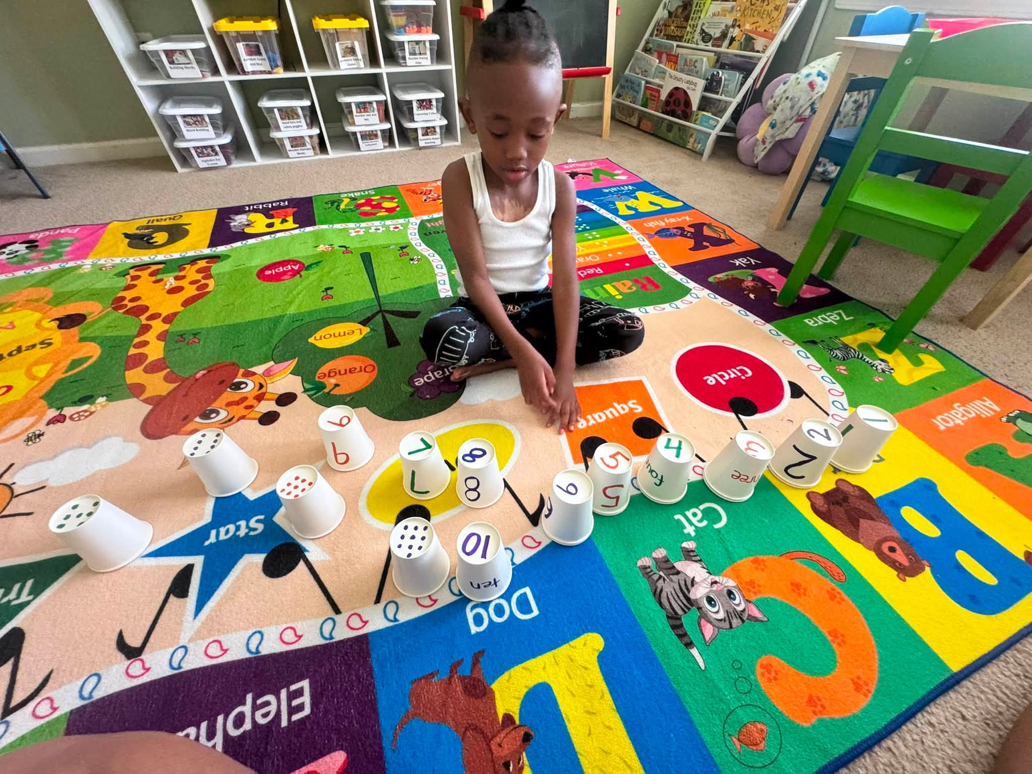 Children participating in a classroom activity at Lovin2Learn Christian Academy